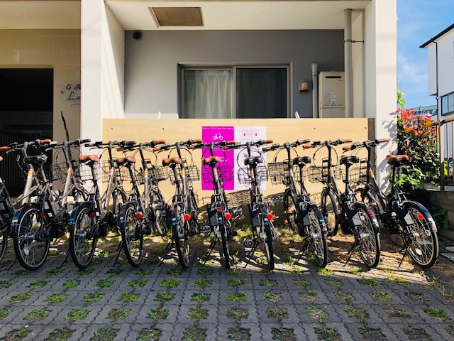 Bike rental port in Enoshima